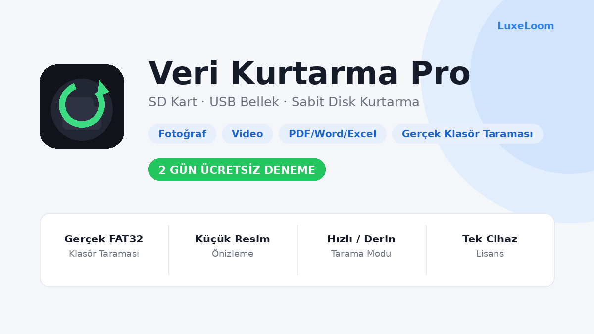 Veri Kurtarma Pro